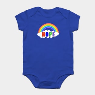 Hope Rainbow Stay Strong Stay Safe Solidarity Awareness Baby Bodysuit